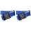 2Pcs Bright Blue Adjustable Luggage Straps Safety Suitcase Belt Set 2