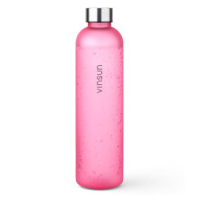 VINSUN Water Bottle 1l Pink - Leak-Proof, BPA Free, Reusable, Suitable for Carbonic Acid - Tritan Drinks Bottle for Sports, Gym, Travel, School, Work