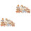 2Sets Wooden Stack Blocks for Kids Assorted Color Animal Blocks Toy 3