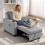Homcom HOMCOM 3-in-1 Sofa Bed, Convertible Sleeper Chair with Adjustable Backrest 1