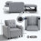 Homcom HOMCOM 3-in-1 Sofa Bed, Convertible Sleeper Chair with Adjustable Backrest 3