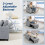 Homcom HOMCOM 3-in-1 Sofa Bed, Convertible Sleeper Chair with Adjustable Backrest 5