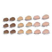 9 Paires de paupières en silicone pour mannequin avec doubles cils pour pratique