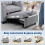 Homcom HOMCOM 3-in-1 Sofa Bed, Convertible Sleeper Chair with Adjustable Backrest 4