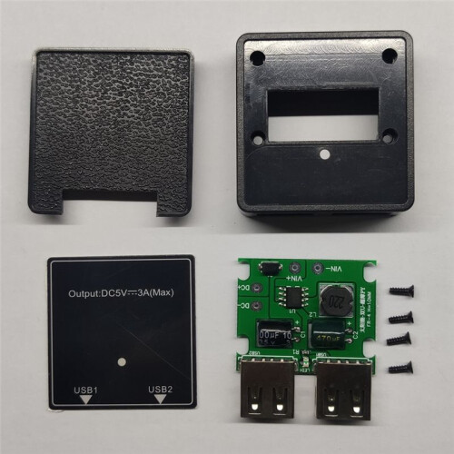 5V 3A Solar Panel Stabilizer DIY Kit Solar Panel Power Bank Dual USB Charge Voltage Controller Regulator Charger 2