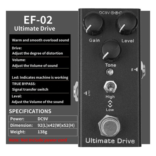 Elektrisk Gitarreffektpedal   Drive Basgitarrpedaler  Drive 1