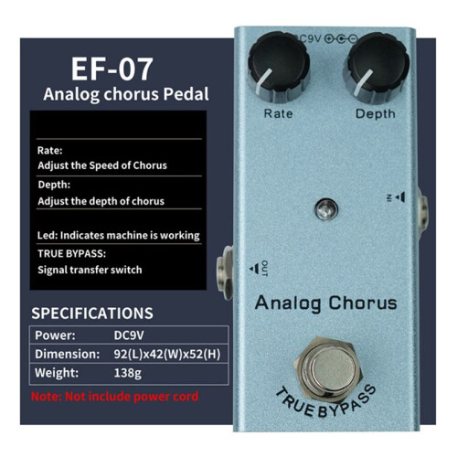 Elektrisk Gitarreffektpedal  Analog Chorus Basgitarrpedaler Analog Chorus 1