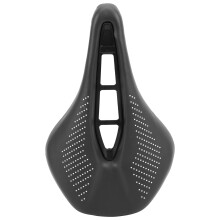 Selim de bicicleta confortável com design vazado, revestido em couro PU de microfibra impermeável e antiderrapante, com design ergonômico que