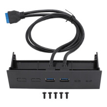 Panneau Avant 5,25 Pouces Hub USB Double Port 5 Gbit/S Lecteur Optique USB3.0 Panneau Avant Carte D'Extension Du Boîtier D'Ordinateur