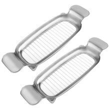 2 Pcs Aluminum Alloy Butter Cheese Slicer 17 Wires Butter Cutter Dishwasher Safe Butter Slicer Into 1/4 Inch Average