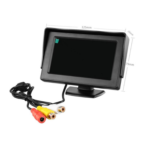 4,3 Polegadas HD Reversing Display Reversing Image Display Parking Assist Display para Carro Caminhão Reboque 1