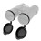 2 Pieces Binoculars Protective Rubber Objective Lens Cap Binocular Best Protect 52-55MM 5
