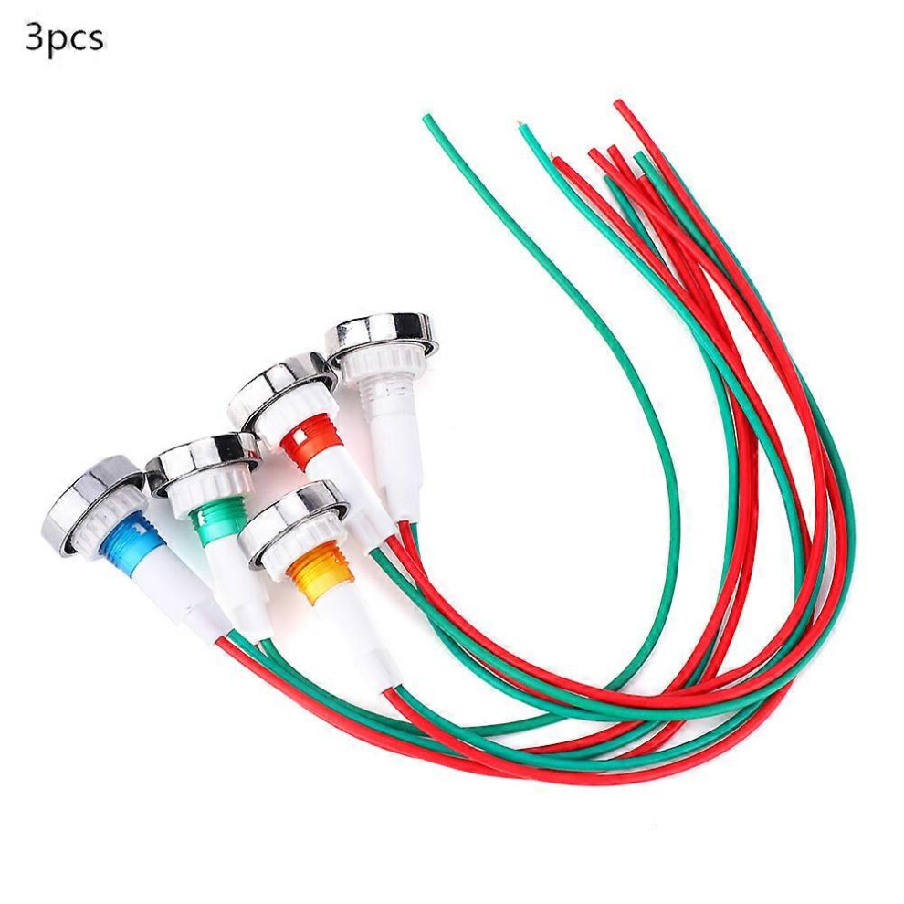 Led Indicator 15Pcs Dc12v 10Mm Waterproof Signal For Vehicles Ships And Machinery Light 6901508028609