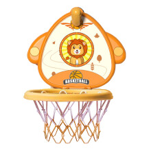 Set per basket indoor da muro per bambini, regolabile, arancione