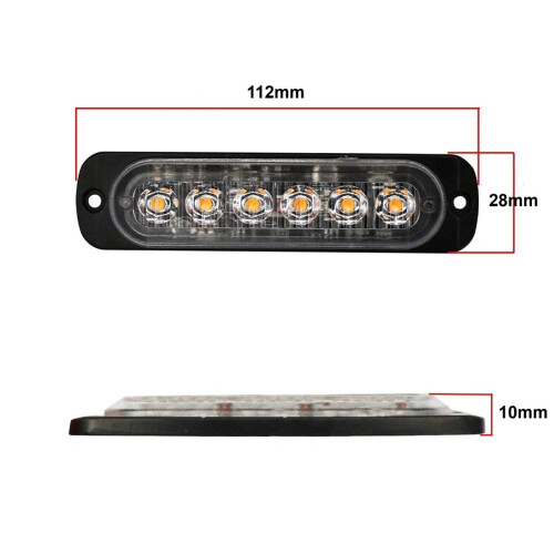 Stroboscooplamp 6 LED 12V-24V, groen 2