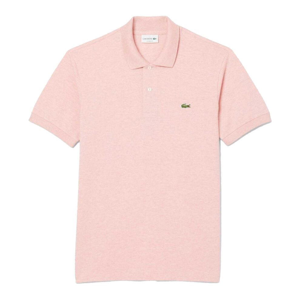New Lacoste Men's (L, ) L.12.12 Marl Classic Polo Shirt Pink