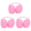 3Pièces Cache-Oreilles Hiver Isolants Rose Et Confortable 3