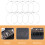 100Pièces Cordes Guitare Électrique Argentées Accessoires Universels 7