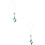 2Pièces Accessoires Suspendus Miroir Bleu Décoration Raffinée 7