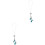 2Pièces Accessoires Suspendus Miroir Bleu Décoration Raffinée 4