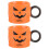 2Pièces Mug Céramique Orange Forme Pour Usage 7