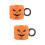 2Pièces Mug Céramique Orange Forme Pour Usage 9