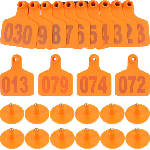 200Pièces Signes D'identification Orange Pour