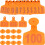 200Pièces Signes D'identification Orange Pour 10