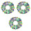 3Pièces Colliers Ajustables En Couleurs Assorties Pour Animaux 4