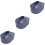 3Pièces Bols Trempage Ongles Usage Salon Et 6
