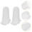 10Pièces Couvre-Embouts En Silicone Blancs Pour Décoration De Gâteaux 10