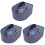 3Pièces Bols Trempage Ongles Usage Salon Et 3