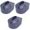 3Pièces Bols Trempage Ongles Usage Salon Et 4
