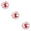 30Pièces Mini Écharpes Délicates Laine Rouge Décoration Fêtes 10