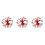 30Pièces Mini Écharpes Délicates Laine Rouge Décoration Fêtes 5