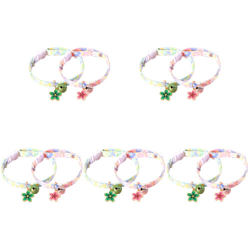 10Pièces Colliers Animaux Coton Multicolores Avec Boucle 2