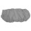 3Pièces Spa En Coton Tricoté Gris Pour Lit De Massage 1