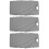 3Pièces Spa En Coton Tricoté Gris Pour Lit De Massage 10