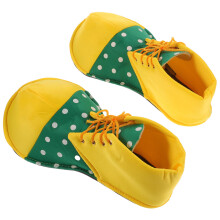 3Pièces Chaussures Clown Jaunes Résistantes Pour Adultes Réglables
