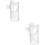 2Pièces Embouts Flûte Professionnels Nylon Accessoires Transparent 7