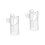 2Pièces Embouts Flûte Professionnels Nylon Accessoires Transparent 6