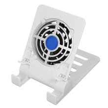 Foldable Smartphone & Tablet Cooling Stand with 8cm Fan, White