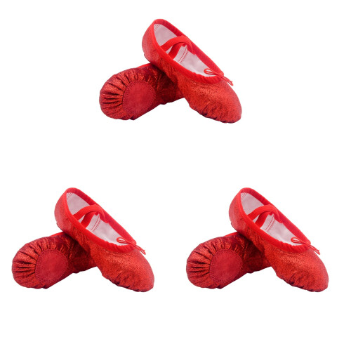 3Paires Chaussures De Danse Durable Ballet Yoga Antidérapant 1