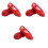 3Paires Chaussures De Danse Durable Ballet Yoga Antidérapant 3