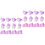 2Paquets Violets Pour Décoration Maison 6