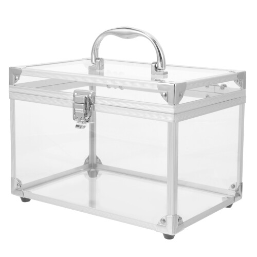 2Pièces Coffrets De Rangement Cd Dvd Argent En