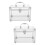 2Pièces Coffrets De Rangement Cd Dvd Argent En 7