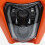 2Pièces Cache Phare Orange Plastique Montage Facile Accessoires 5