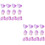 2Paquets Violets Pour Décoration Maison 8