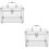 2Pièces Coffrets De Rangement Cd Dvd Argent En 6